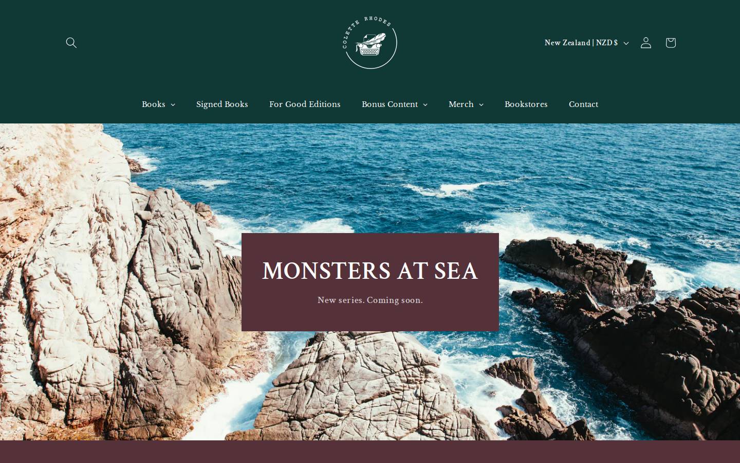 coletterhodes.com homepage screenshot