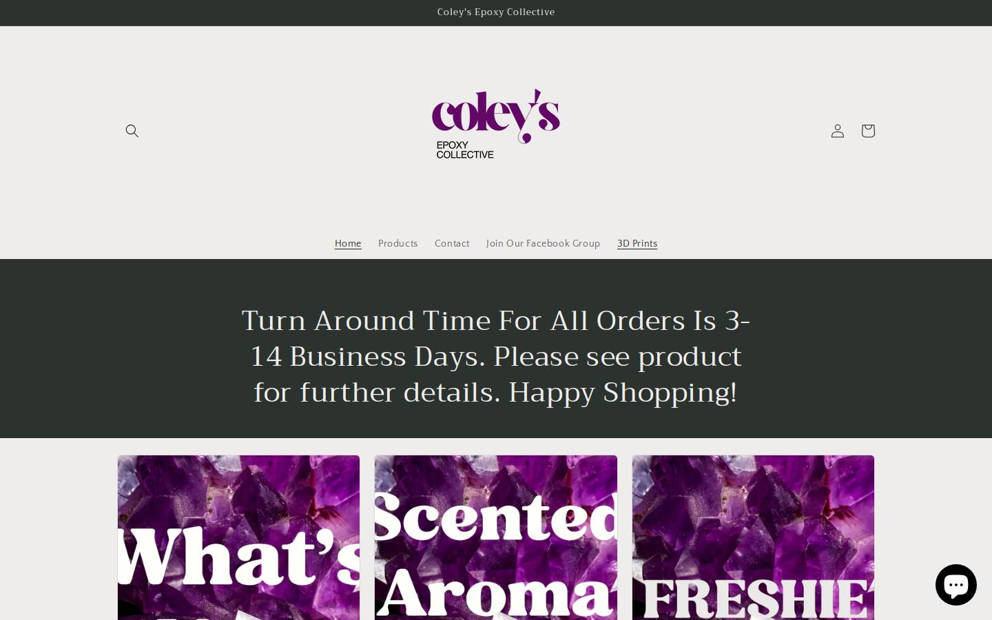 coleysepoxy.com homepage screenshot