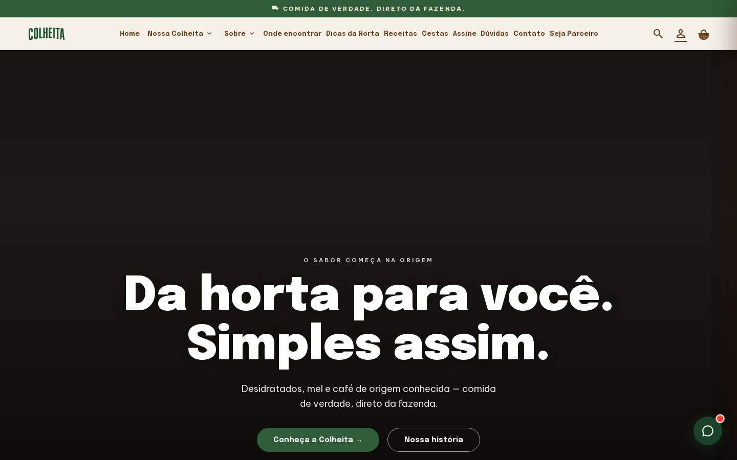 colheita.com.br homepage screenshot