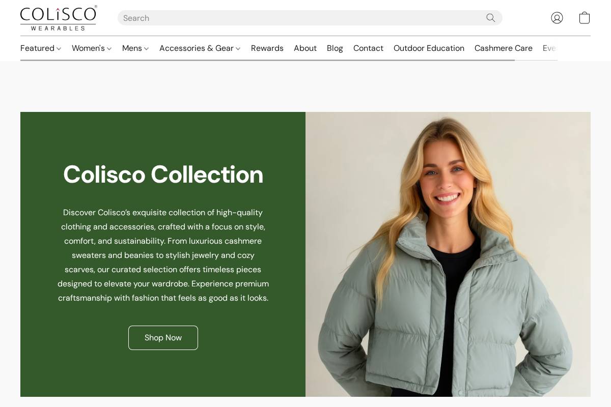 colisco.com homepage screenshot