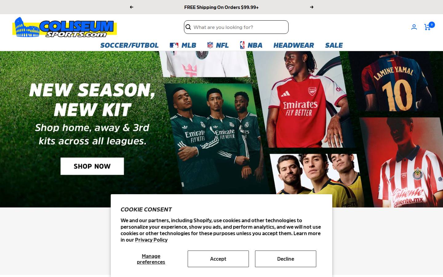 coliseumsports.com homepage screenshot