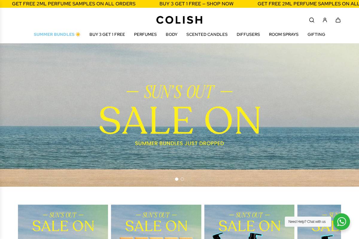 colishco.com homepage screenshot