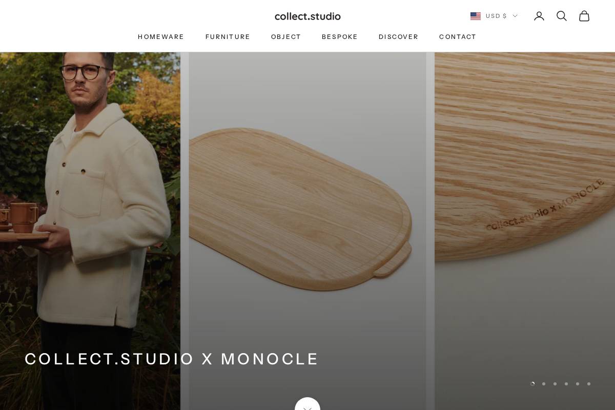 collect.studio homepage screenshot