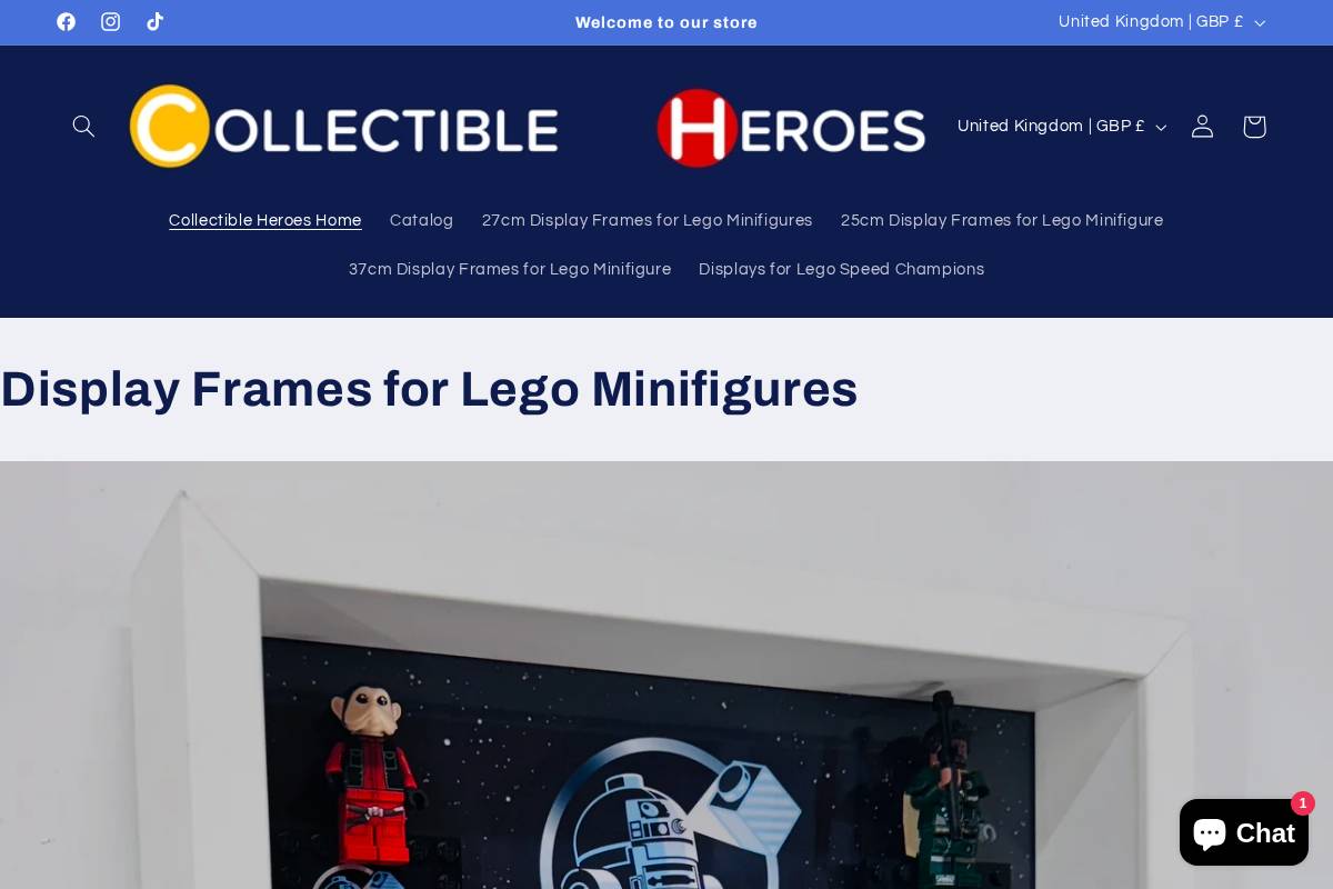 collectible-heroes.com homepage screenshot
