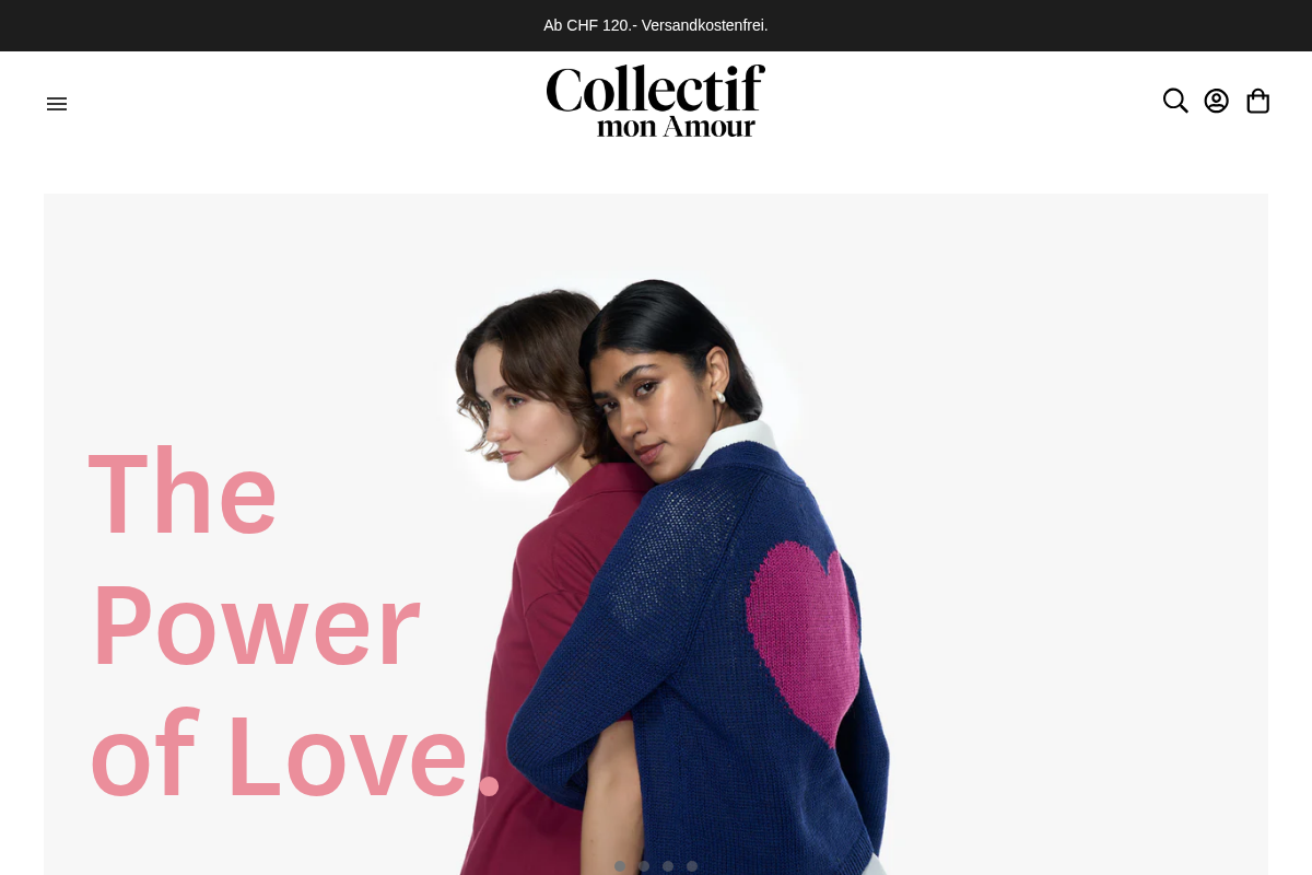 Collectif mon Amour homepage screenshot