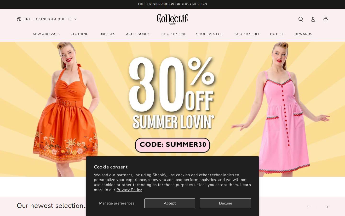 collectifvintage.shop homepage screenshot
