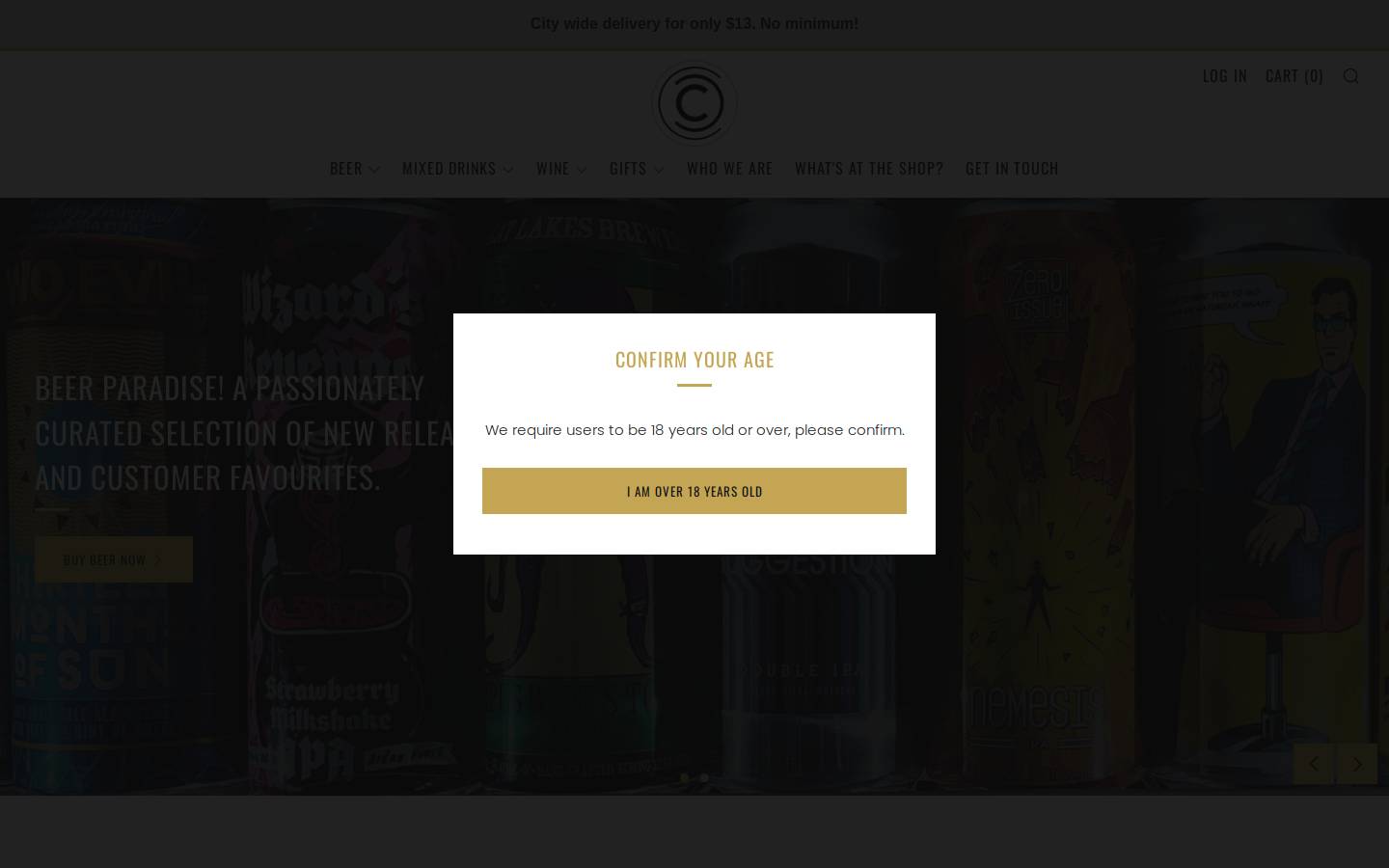 collectivecraftbeer.com homepage screenshot