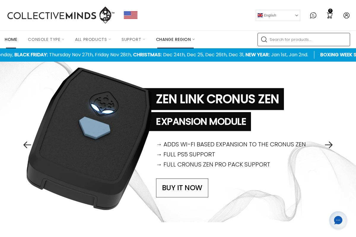 collectivemindsstore.com homepage screenshot