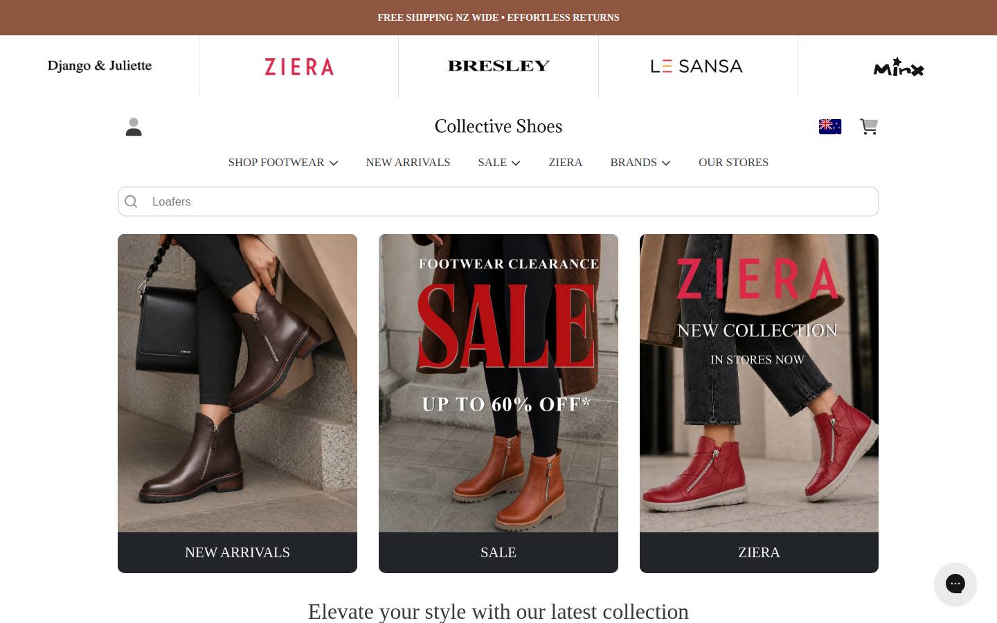 collectiveoutlet.co.nz homepage screenshot