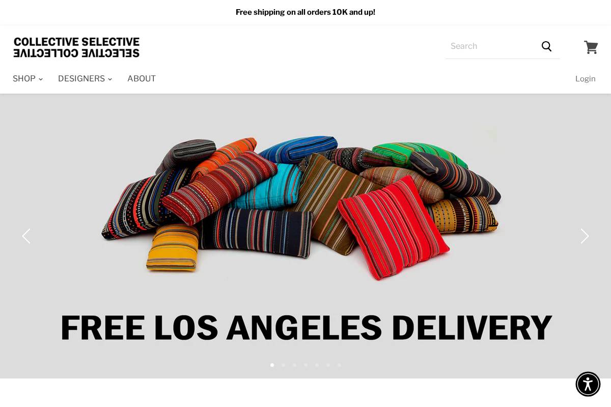 collectiveselective.com homepage screenshot