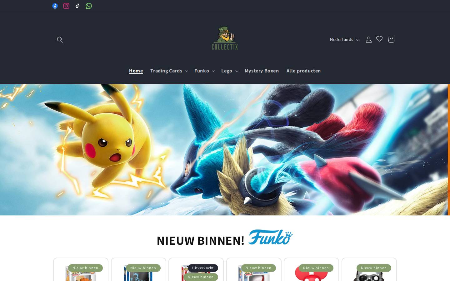 CollectiX homepage screenshot