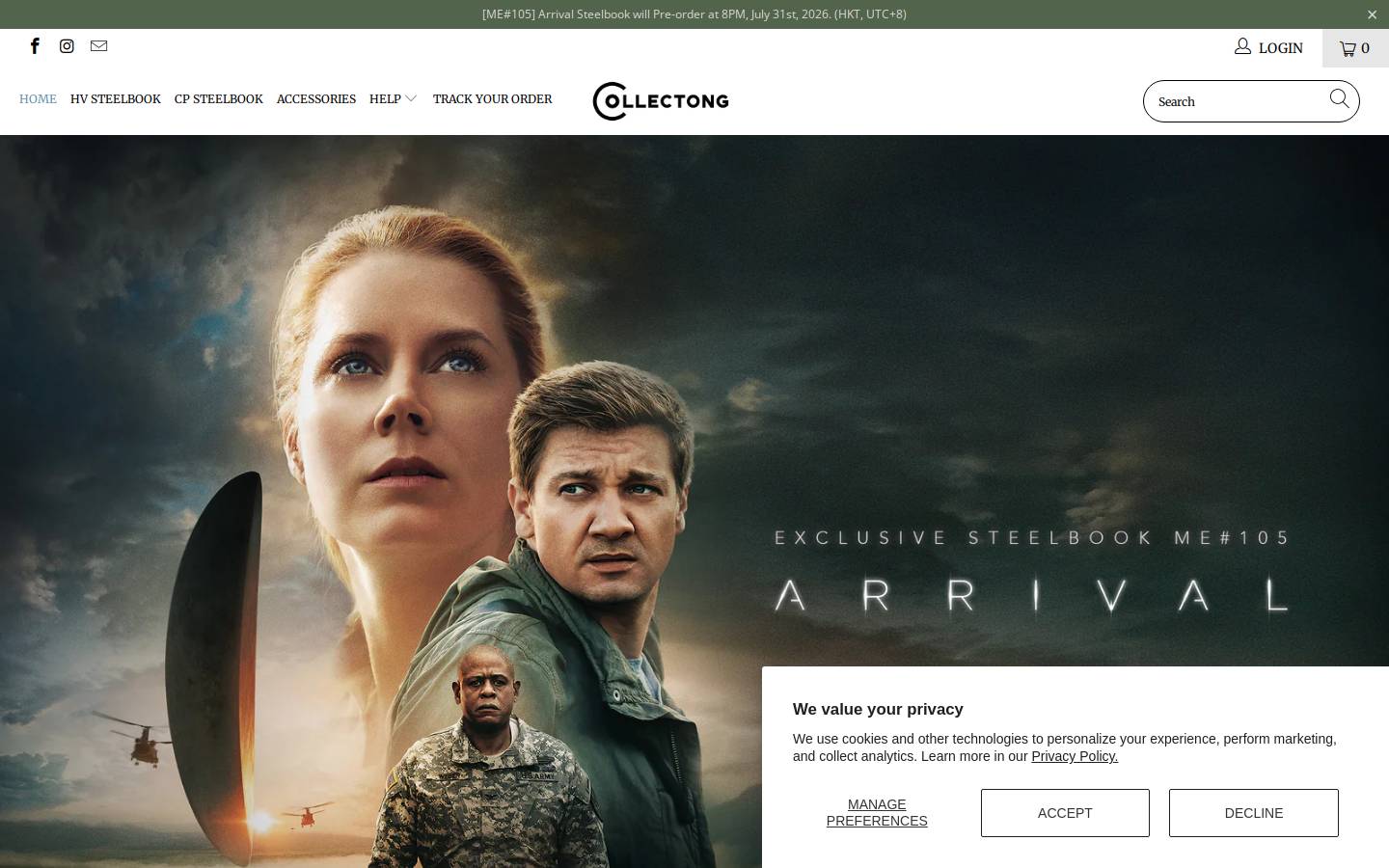 collectong.com homepage screenshot