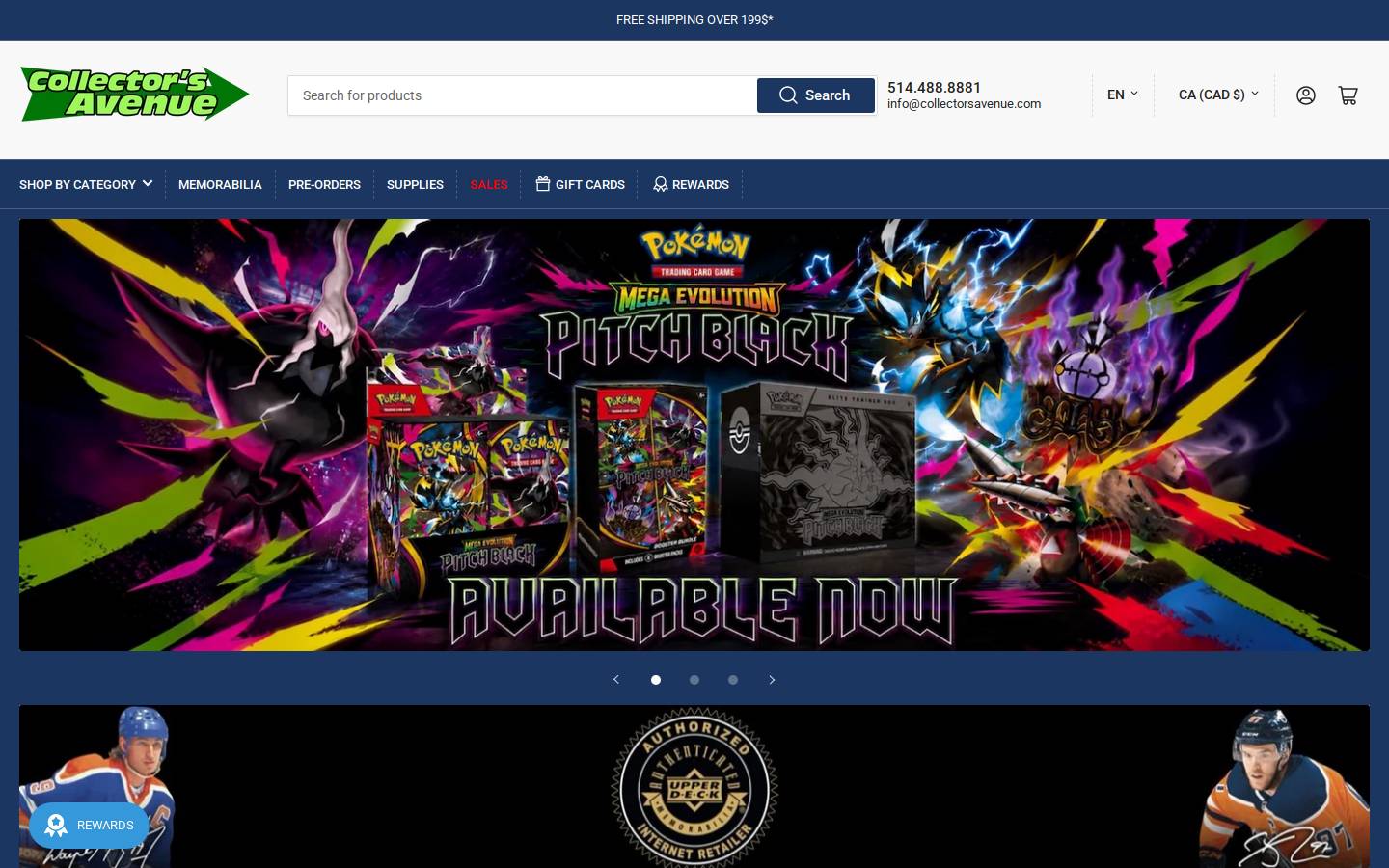 Collectorsavenue homepage screenshot