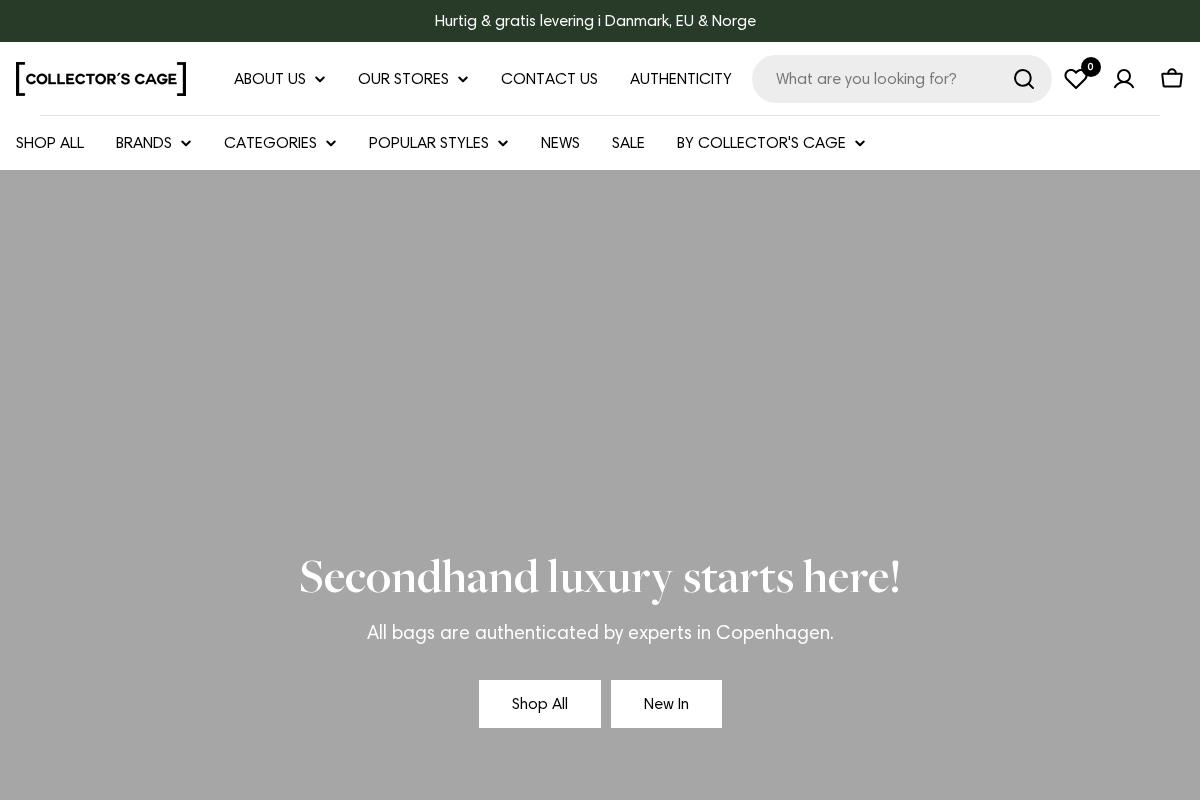 Collectorscage homepage screenshot