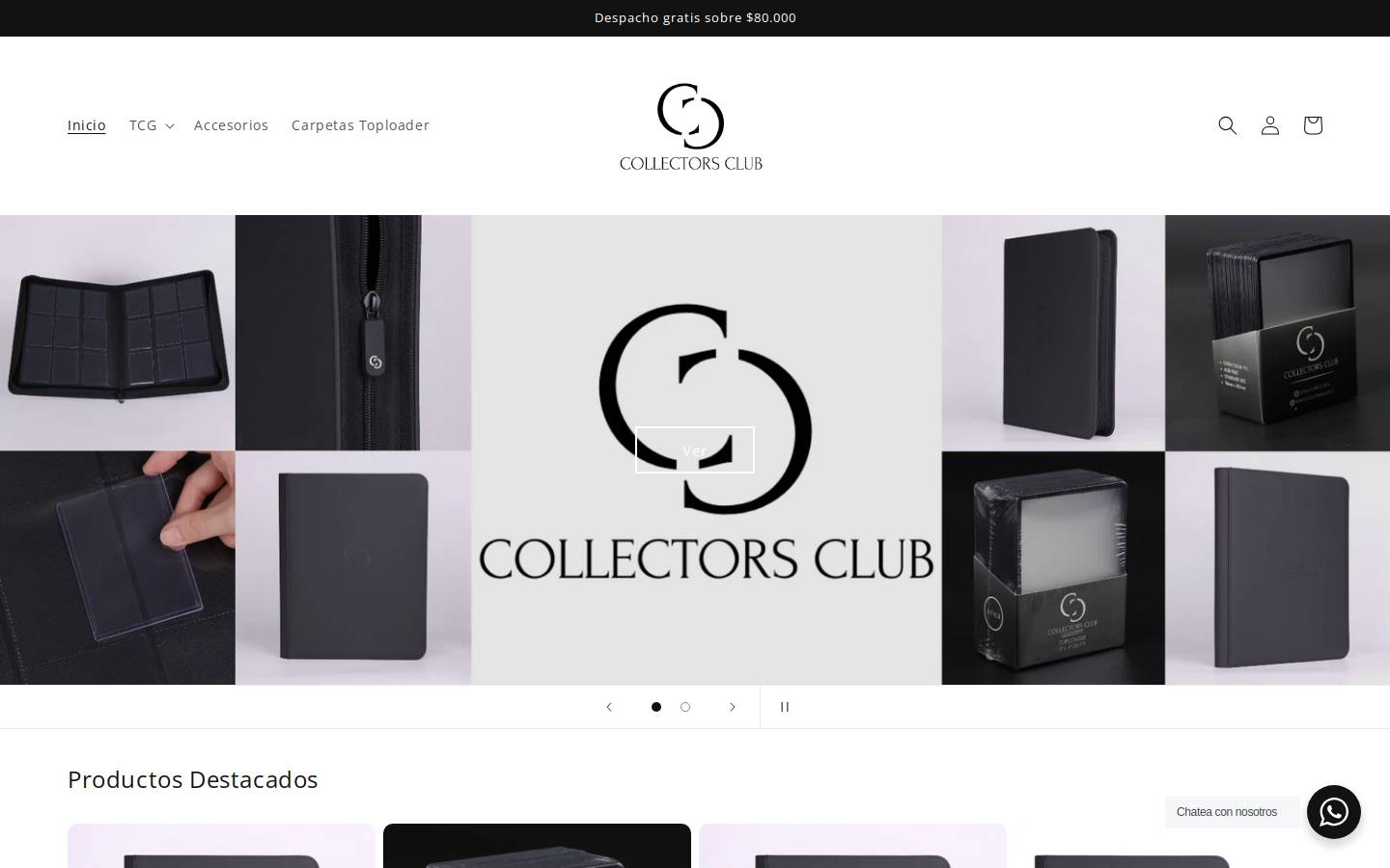 Collectorsclub homepage screenshot