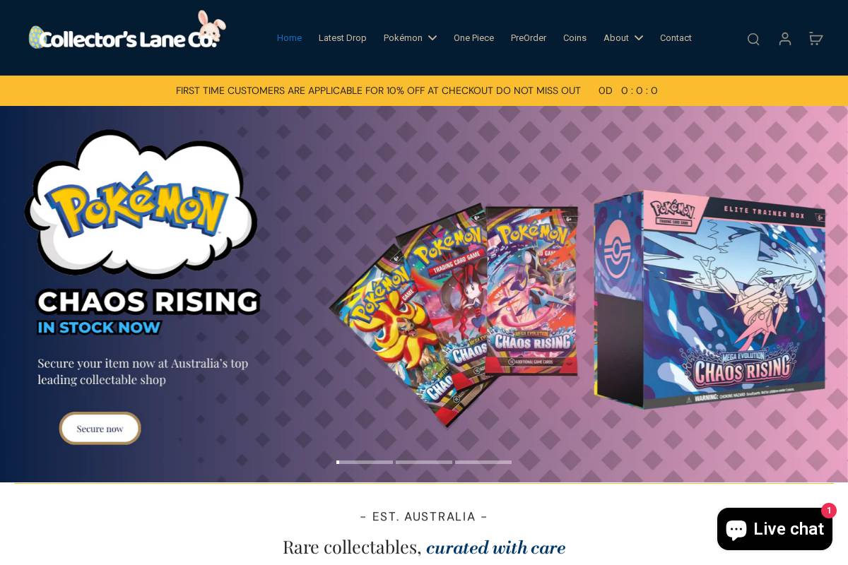 collectorslane.com.au homepage screenshot