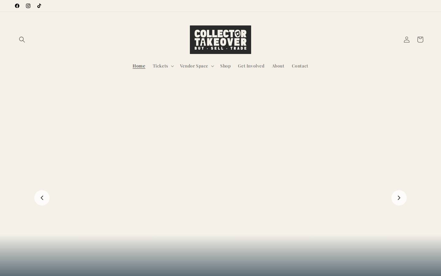 collectortakeover.com homepage screenshot