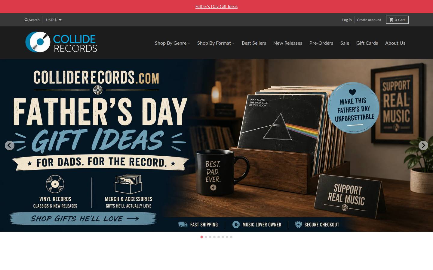 colliderecords.com homepage screenshot
