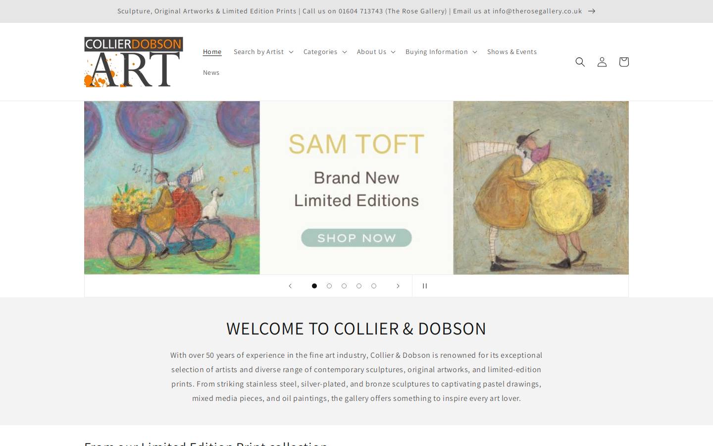 collierdobson.com homepage screenshot