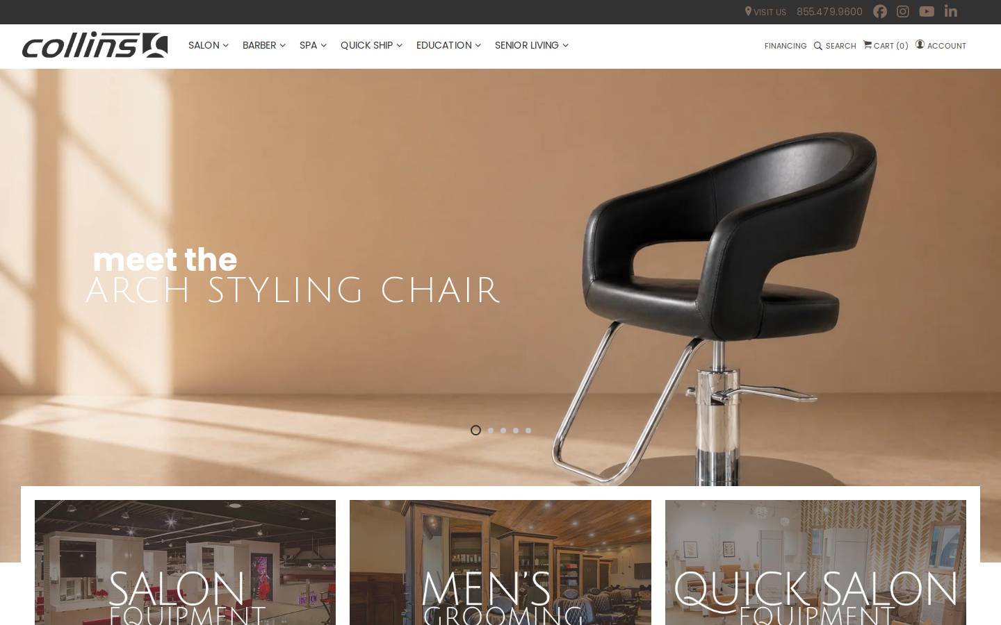 collins.co homepage screenshot