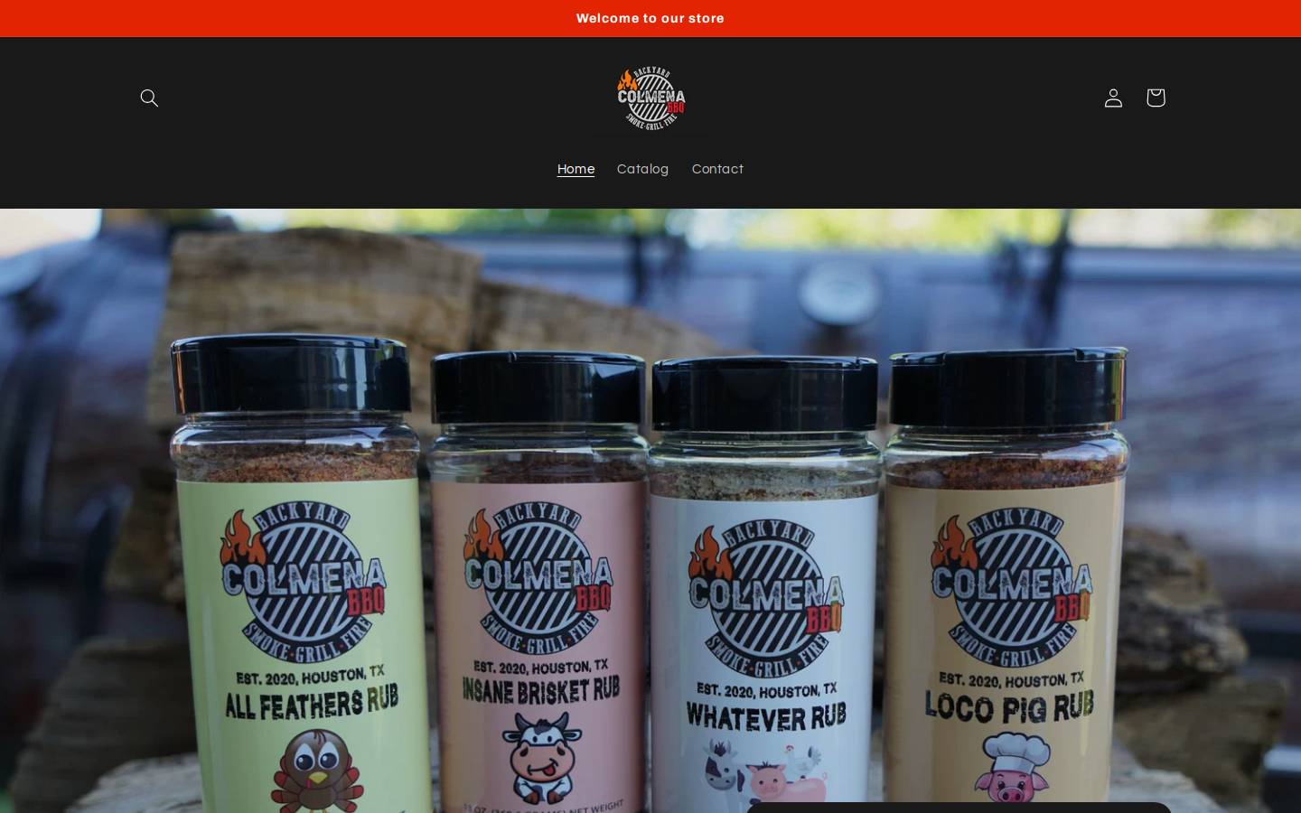 colmenabbq.shop homepage screenshot
