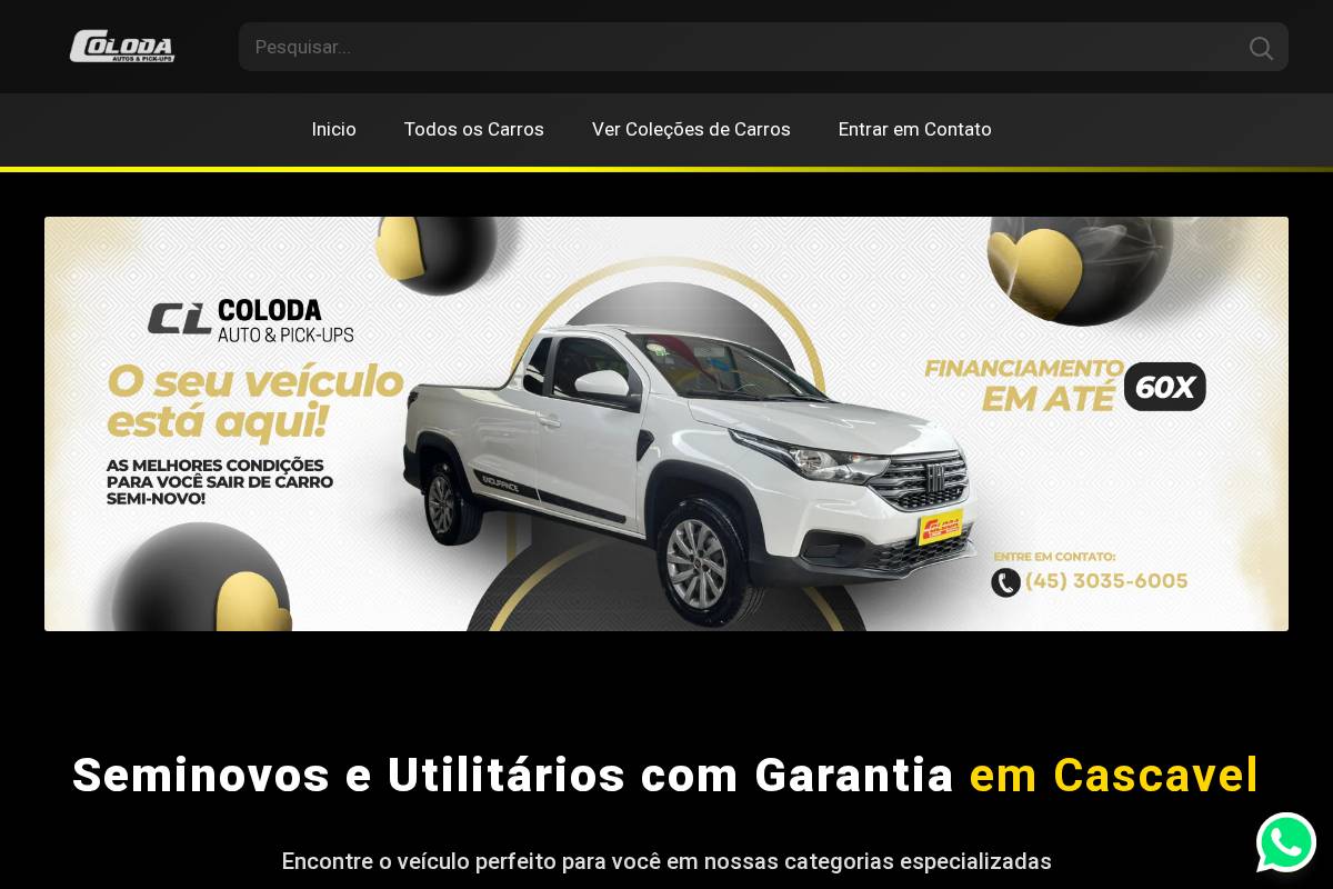 colodamultimarcas.com.br homepage screenshot