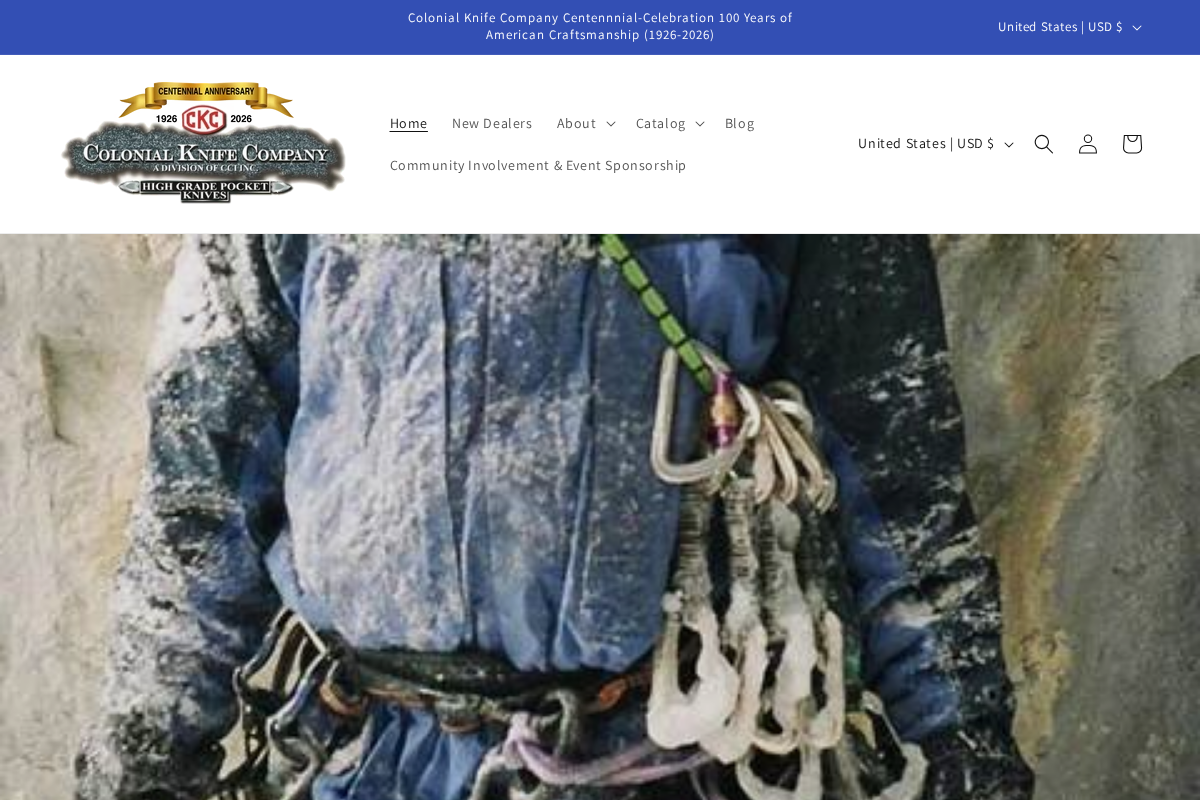 colonialknifecorp.com homepage screenshot