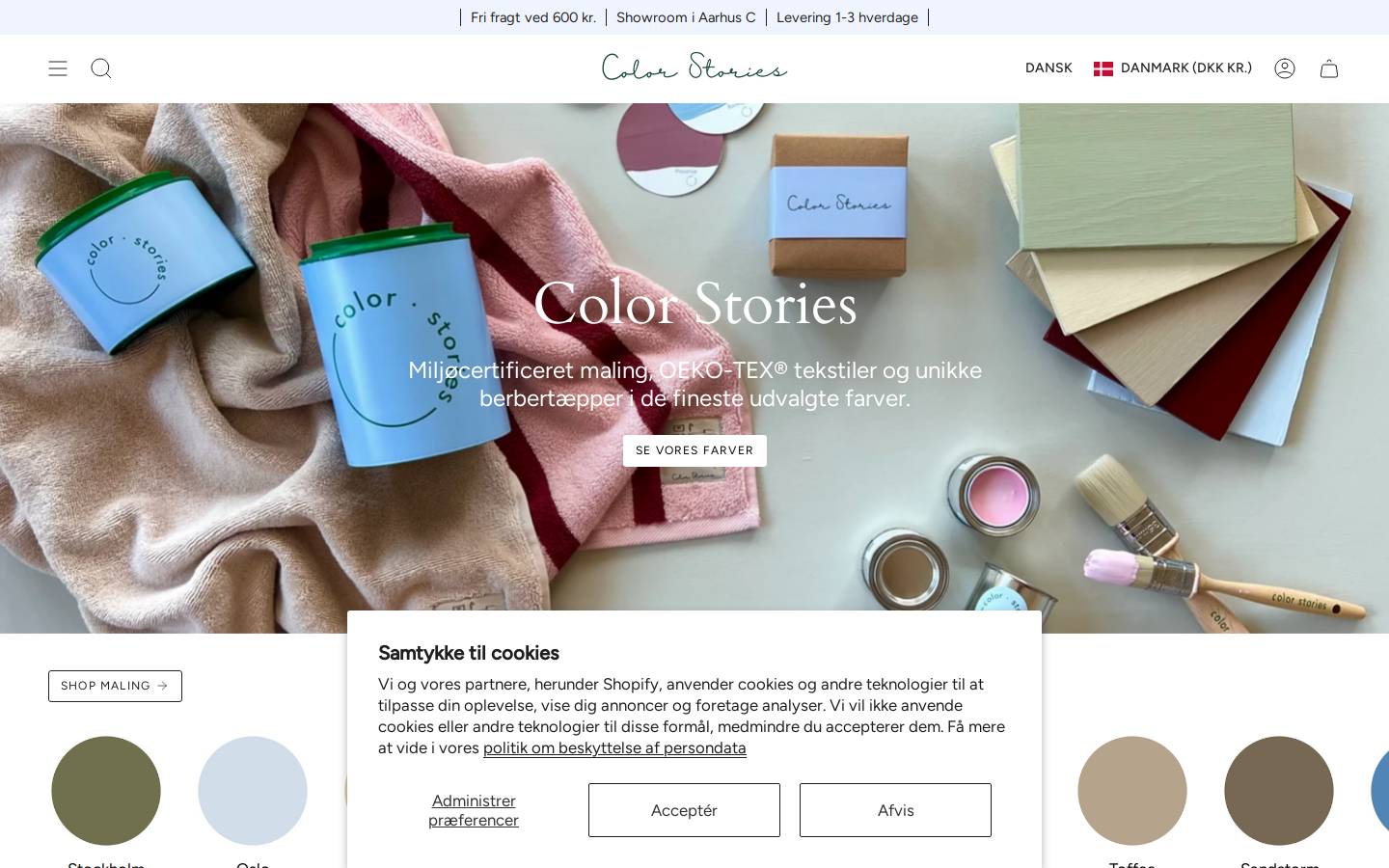 Color Stories homepage screenshot