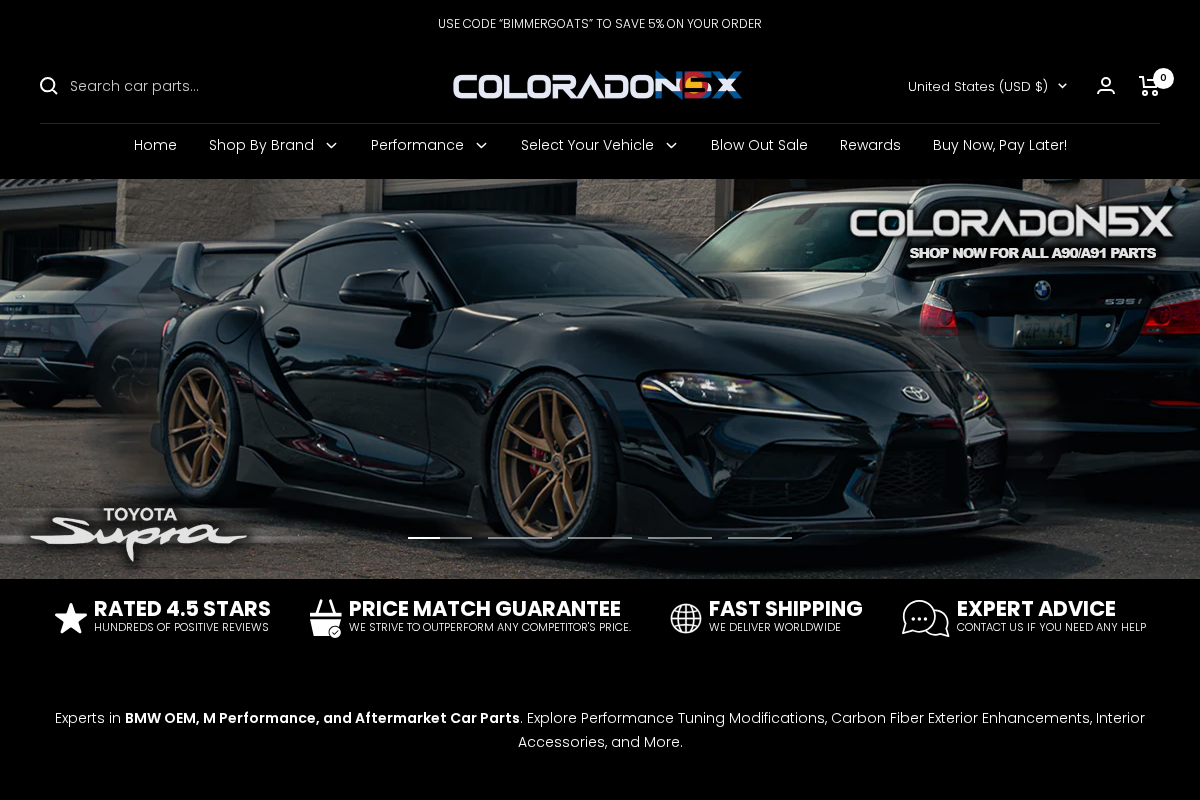 COLORADO N5X homepage screenshot