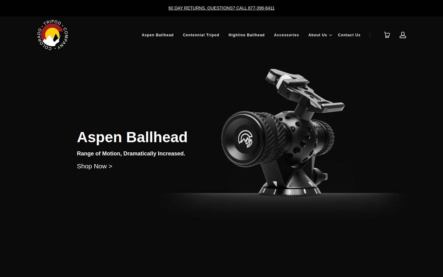coloradotripod.com homepage screenshot