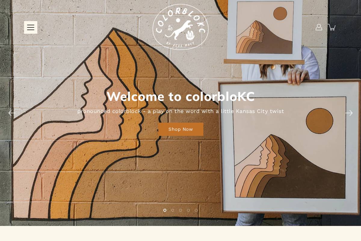 colorblokc.com homepage screenshot