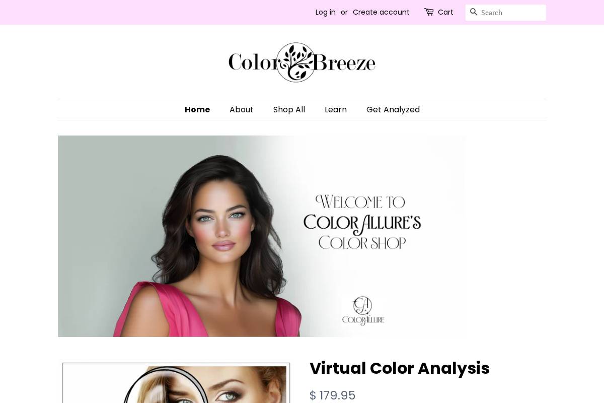 colorbreeze.me homepage screenshot