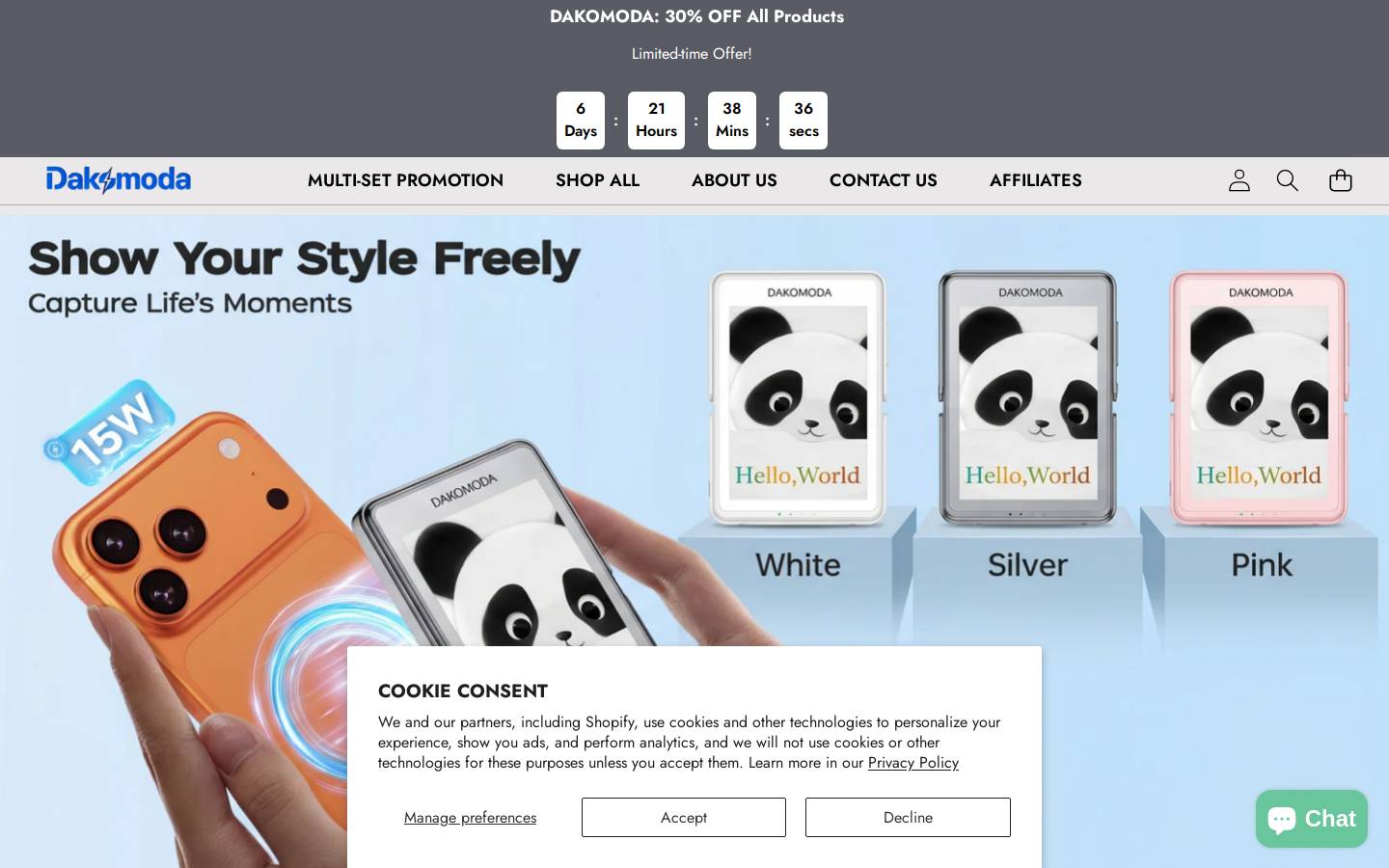 colore-linkscreen.com homepage screenshot