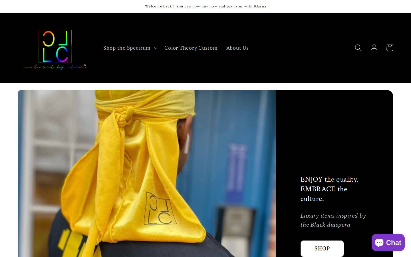 coloredbylani.com homepage screenshot