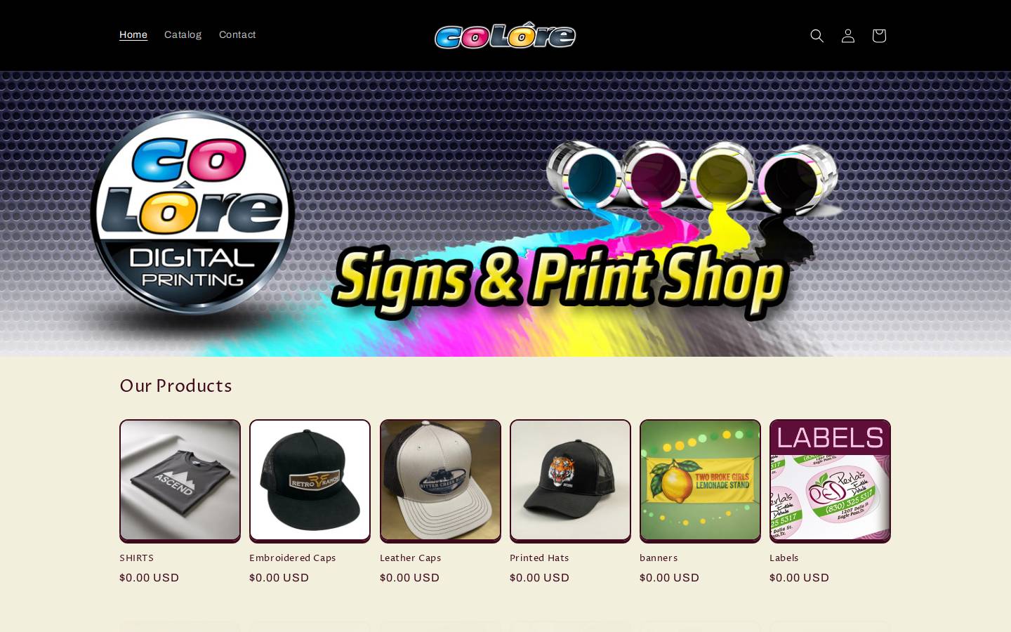 coloreusa.com homepage screenshot