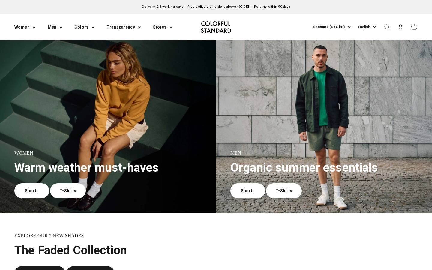 colorfulstandard.eu homepage screenshot