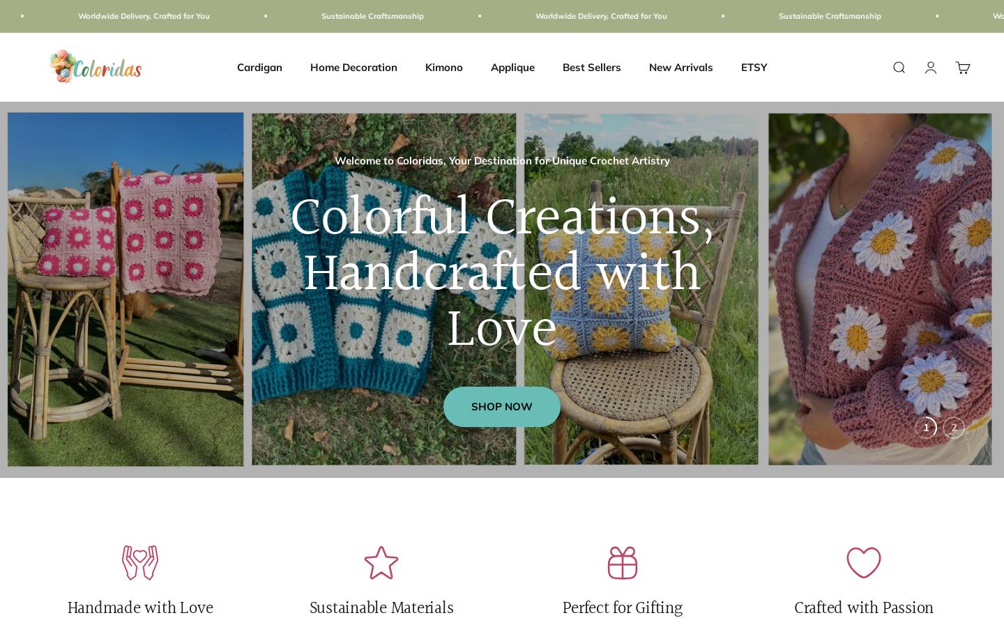 coloridasdesigns.com homepage screenshot