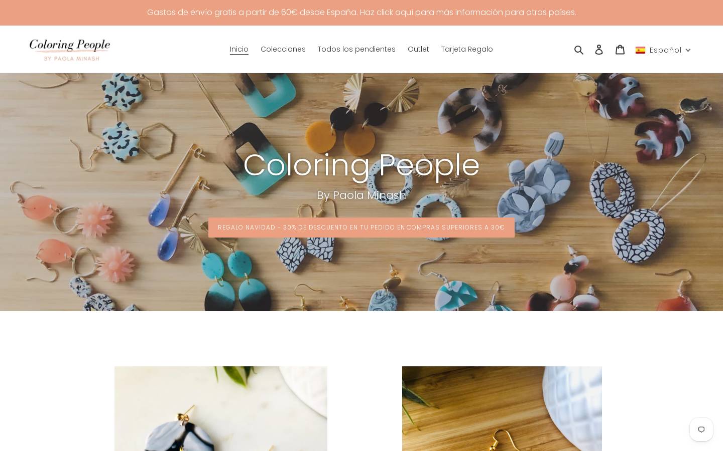 coloring-people.es homepage screenshot