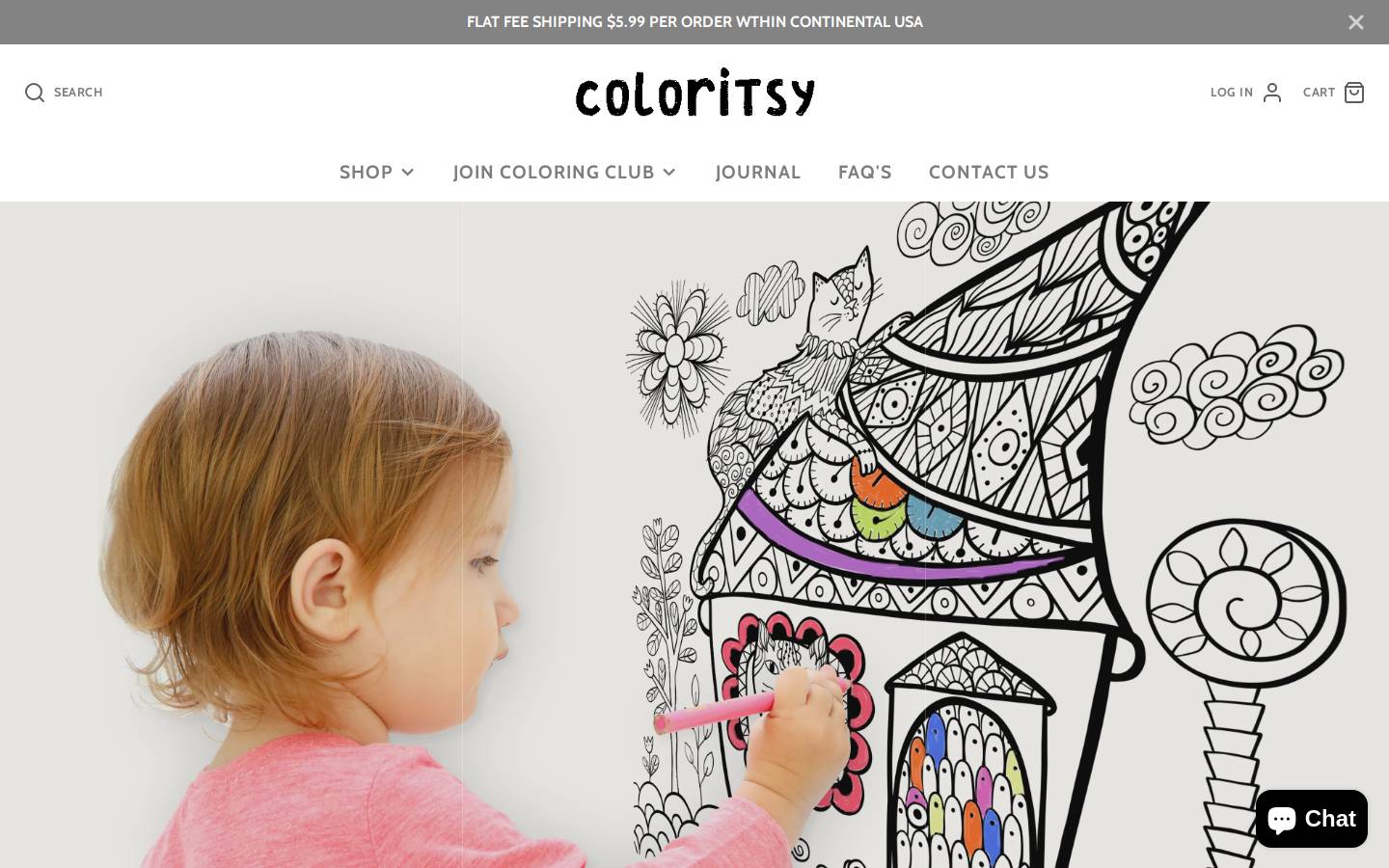 coloritsy.com homepage screenshot