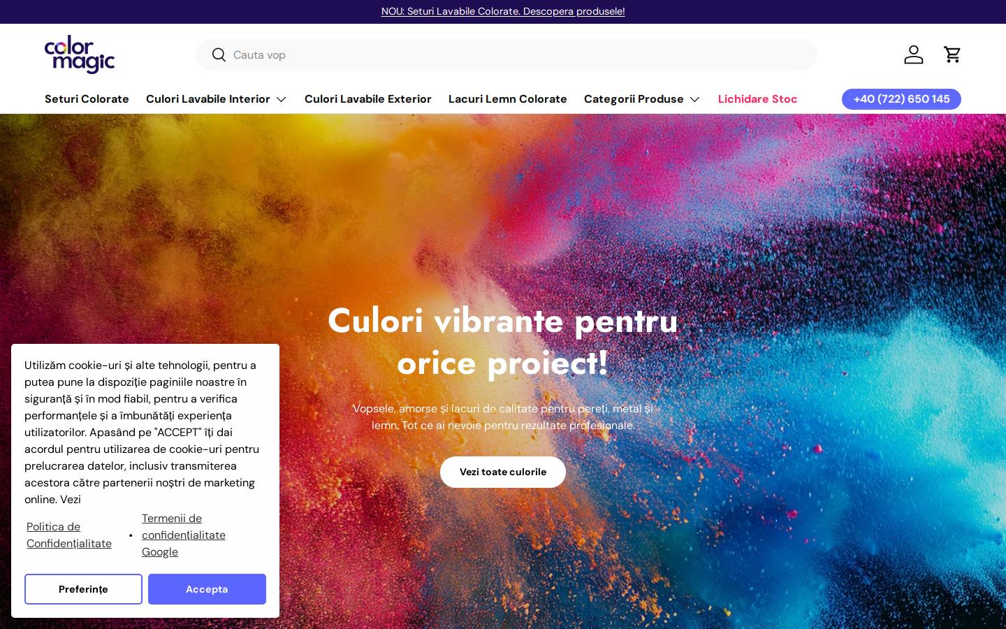 colormagic.ro homepage screenshot