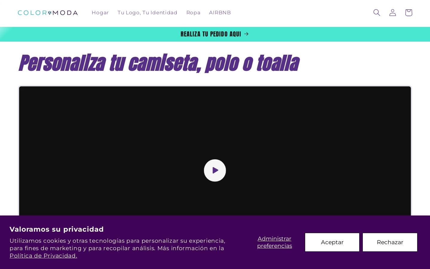 colormoda.com homepage screenshot