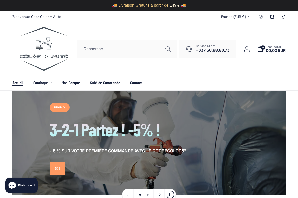 Colorplusauto homepage screenshot