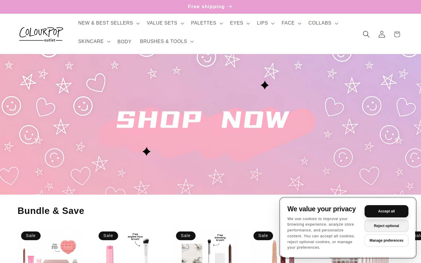 colorpopbeauty.com homepage screenshot