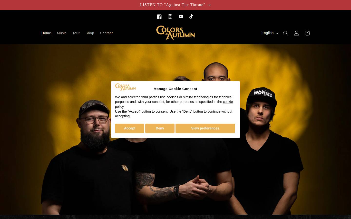 colors-of-autumn.com homepage screenshot