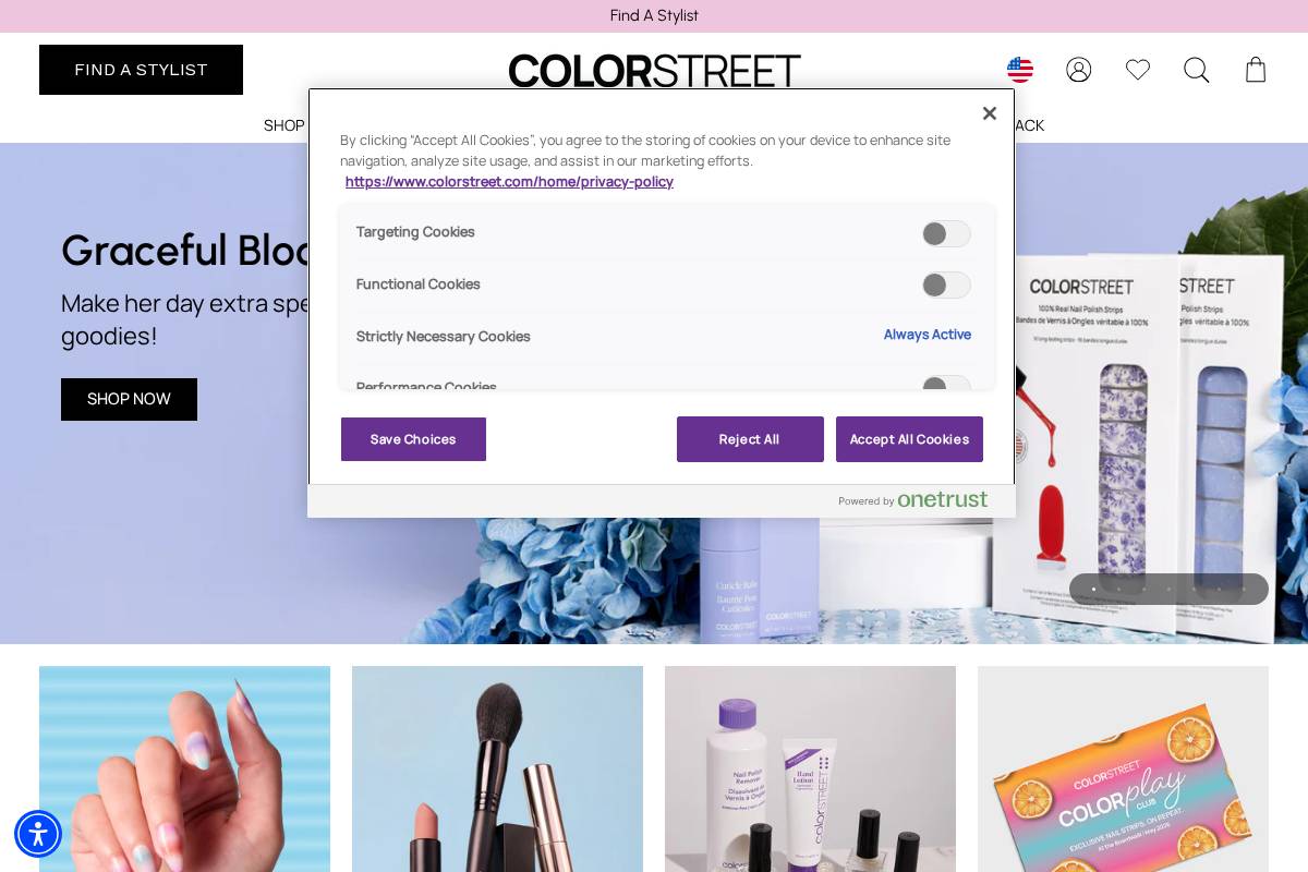 Color Street homepage screenshot