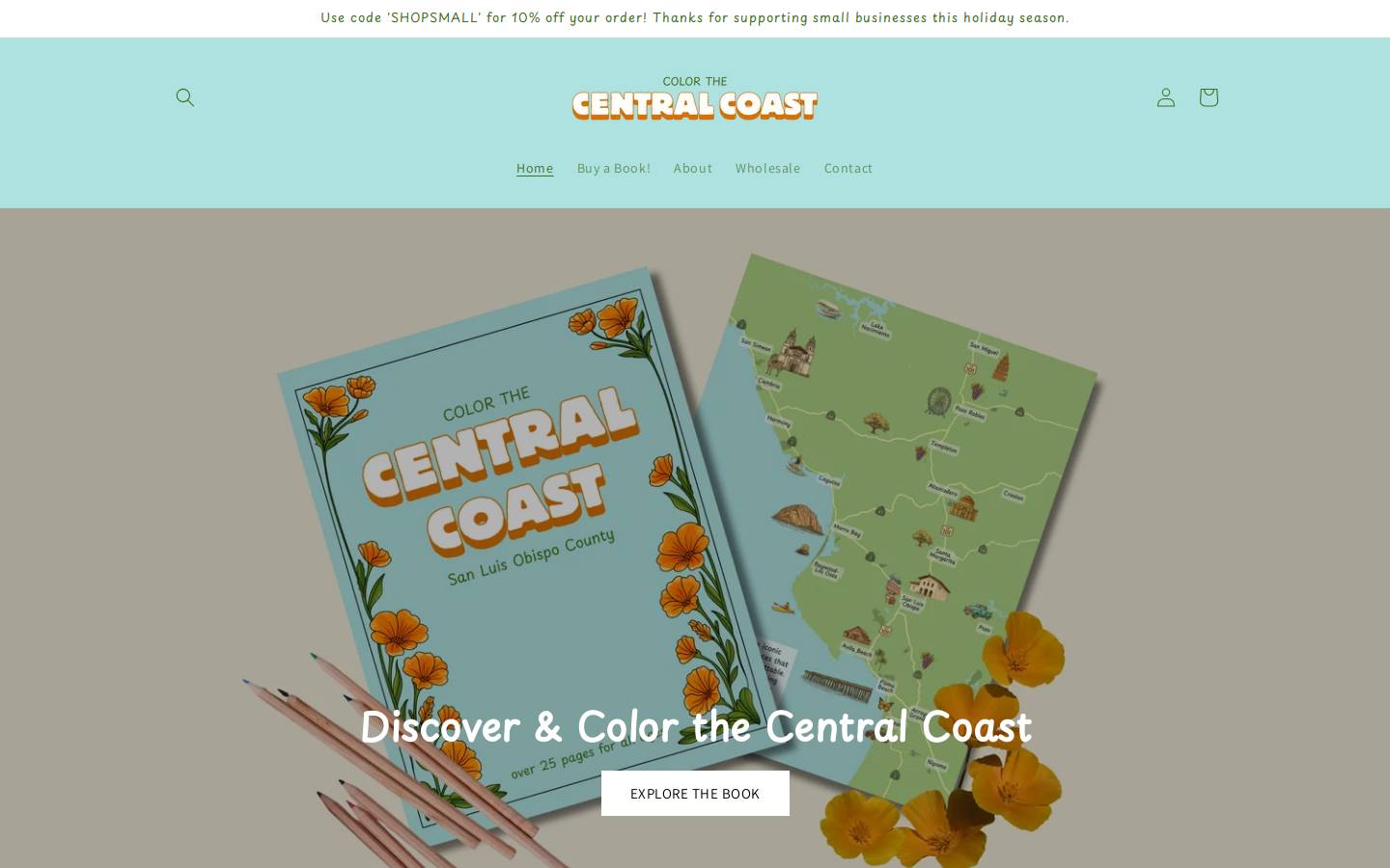 colorthecentralcoast.com homepage screenshot