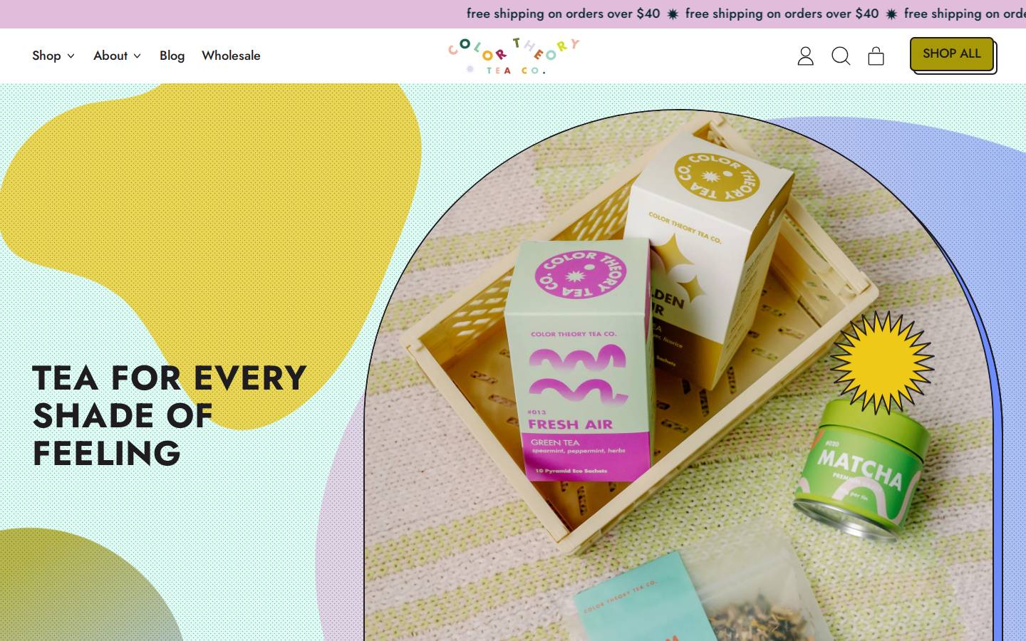 colortheorytea.com homepage screenshot
