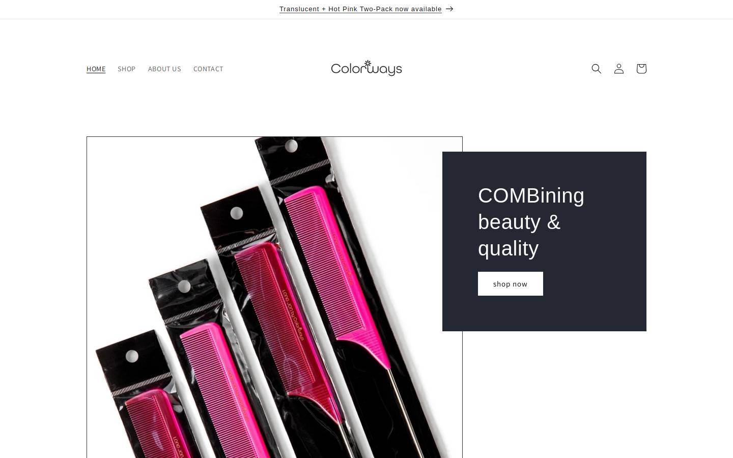 colorwayshair.com homepage screenshot