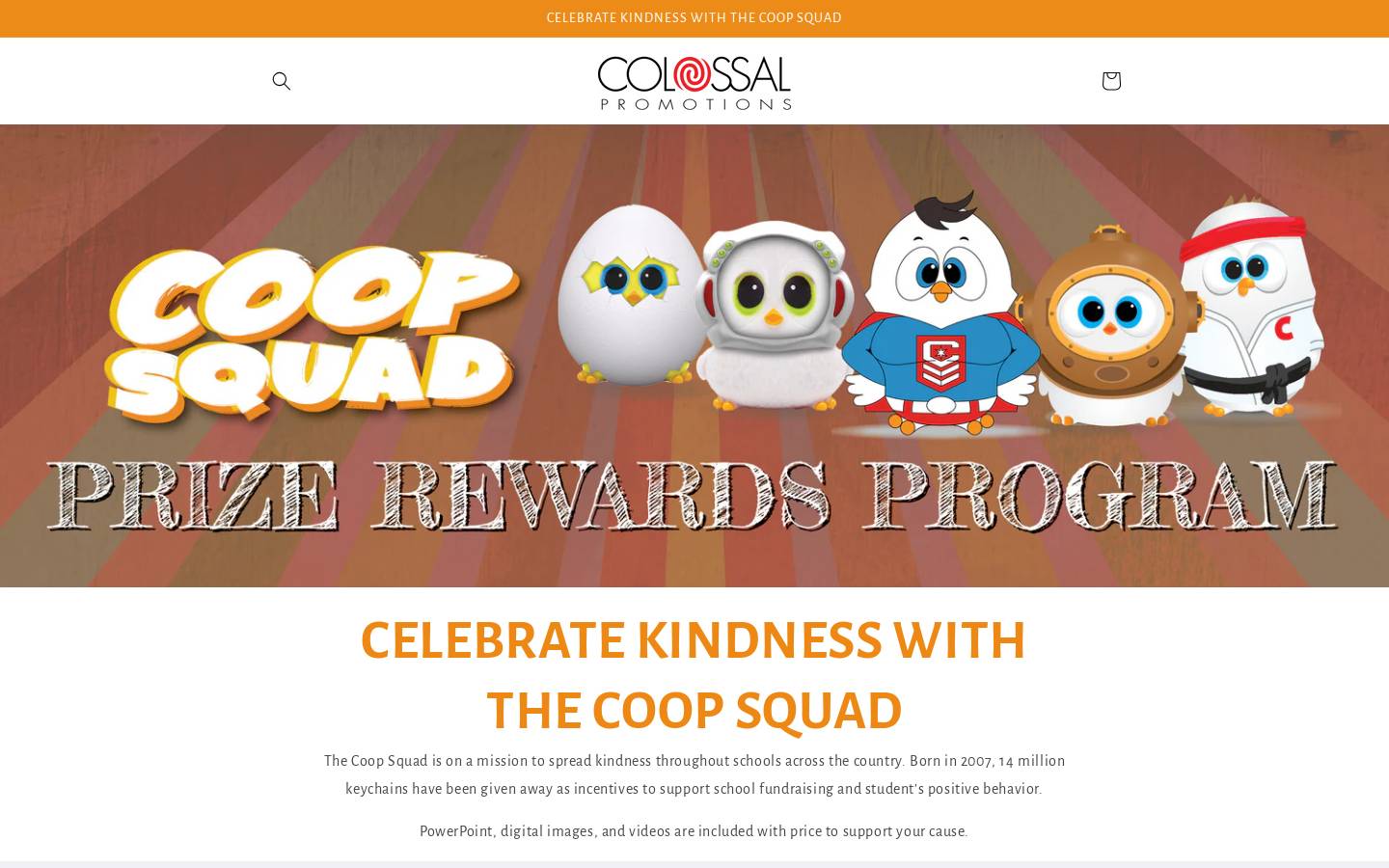 colossalpromotionsdirect.com homepage screenshot
