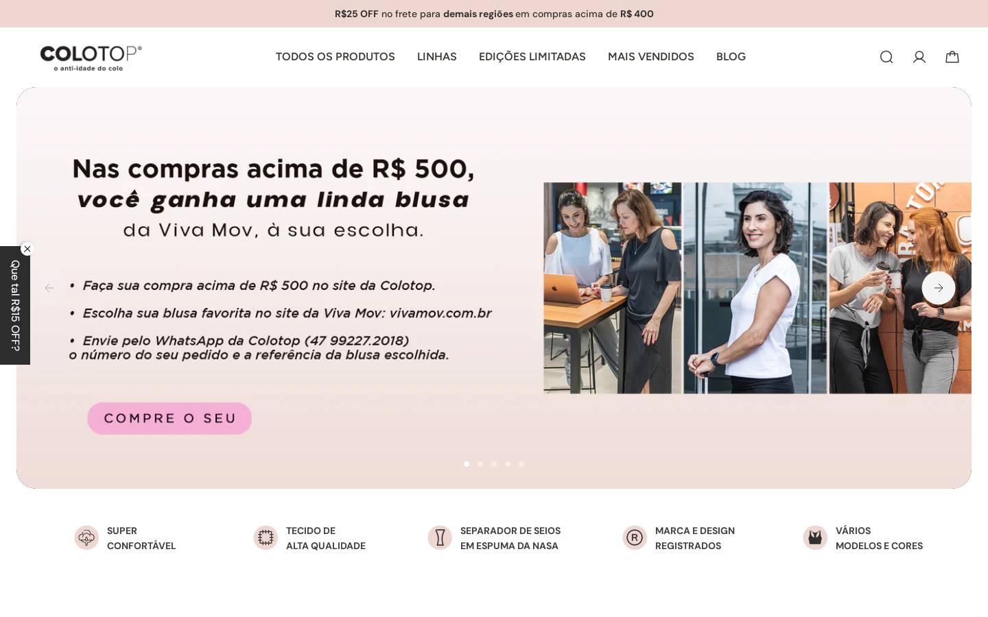 colotop.com.br homepage screenshot